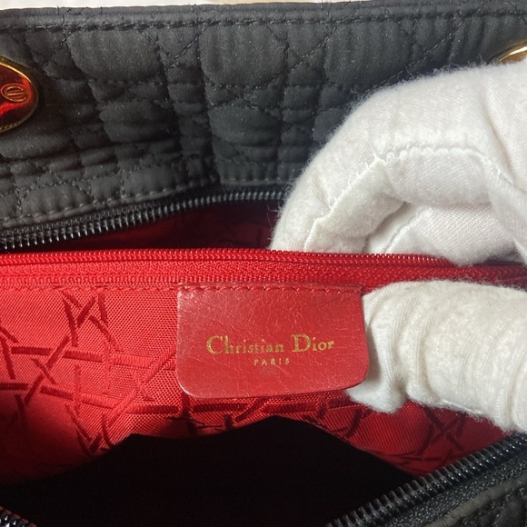 CHRISTIAN DIOR CANNAGE LADY DIOR BLACK AND GOLD - Picture 12 of 14